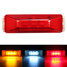 Red LED 12V Amber White Truck Trailer Lorry Side Marker Light Lamp - 1