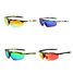 Anti UV Eyewear Polarized Oval Windproof Semi Sport Sunglasses Goggles Unisex Rimless - 2