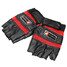 Black Red Sports Finger Leather Gloves Blue Men's Motorcycle Cycling Half Protective Biker - 9