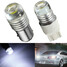 White Car Tail Brake Light 6W Strobe Flashing LED Projector Bulbs - 1