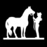 Horse Reflective Car Stickers Auto Truck Vehicle Motorcycle Decal Pulling - 2