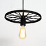 Retro Wrought Iron Lamps Chandeliers American Loft Pendant Restaurant Bar Industrial Style - 5