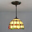 Tiffany Painting Feature For Mini Style Metal Lodge Rustic Entry Pendant Light Bedroom 25w - 1