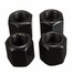 Footprint Caps Black Covers Stem Aluminum Alloy Wheel Tire Valve 4pcs Pattern Car - 5