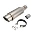 Carbon Stainless Steel Motorcycle Street Exhaust Muffler Pipe Silencer 38-51mm Racing Bike - 2