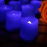 Plastic Blue Candles Set Votive Led - 2