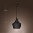 Black 100 Pendant Light Retro Design Vintage - 5