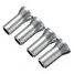 4 X Wheel Tyre Valve Caps Chrome 20mm Covers Stem 27mm Silver Alloy - 3