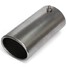 Straight Rear Tail Trim Exhaust Pipe Car Chrome Oval Muffler Tip 70mm - 2