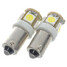 LED Car White Light 70-Lumen BA9S 5-SMD DC 12V 1.2W 6500K - 3