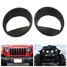 Bezel Style Headlight Jeep Wrangler JK Matte Black Angry Bird - 1