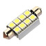 SMD 5050 LED 12V Pure White Light Bulb Canbus Roof 2mm Festoon Dome - 6