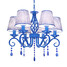 Wrought Iron Bedroom Crystal Mediterranean Droplight Study - 1