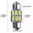 6 SMD Light Bulb Festoon Dome Map Interior LED 5630 31MM - 7