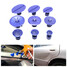 Car Dent Repair Blue Pulling Tabs Paintless Body Slide 9Pcs Damage Removal Tool - 1