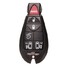 Buttons Remote Key Shell Case Chrysler Dodge Black Color Six - 3