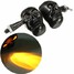 12V 4 LED Motorcycle Skull Turn Signal Indicator Amber Light Black - 1