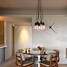 Home Modern Dining Room Ball Glass Head Loft Pendant Light - 3