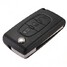 Button Flip Remote Key Fob C4 C5 Shell For Citroen C2 C3 C6 Case - 1
