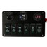 USB Charger Socket LED Rocker Switch Panel Circuit Car Boat Marine Breaker Laser - 5