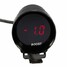 Smoke Bar Micro Len Black Shell Turbo Boost Gauge Red 37mm Meter 12V Digital LED - 1