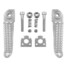 R1 R6 R6S Motorcycle Rear Footrest Pedal Silver Foot Pegs for Yamaha YZF - 1