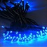 Christmas Party Indoor 100-led Blue Solar Powered String Lamp - 1