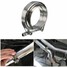 63MM Flanges Turbo Exhaust Universal Stainless Downpipe V-Band Clamp 2.5inch - 1