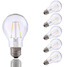2w A19 6 Pcs Dimmable Led Filament Bulbs Cob 120v E26 Warm White - 1