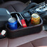 Black Cup Holder Bottle Beverage Stand Wedge PU Leather Car Seat Drink Valet - 2