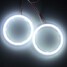 COB Headlight Aperture Daytime Running Light DRL 2Pcs Angel Eyes Ring 80mm - 2