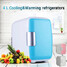 Mini Refrigerator Car Home Office Cooler Fridge Warmer Portable - 1