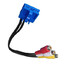 Model Toyota Honda RCA DVD Cable Input Blue Color Auto Car CD Series Wire Signal - 4