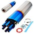 Exhaust Muffler Pipe Motorcycle Stainless Slip-On Rotating 100mm Grilled Blue - 4