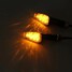 Light Indicators 12V Motorcycle Turn Carbon LED Amber Orange - 7