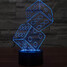 Three Led Illusion 100 Night Light Table Lamp 3d Mens - 1