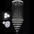 Led 100 Crystal Ceiling Lamp Fixture Pendant Lights - 10