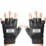 Cycling Sport Unisex Half Finger Black Driving PU Gloves - 2