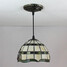 Tiffany Painting Feature For Mini Style Metal Lodge Rustic Entry Pendant Light Bedroom 25w - 3