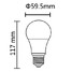 Cob G60 7w Ac 100-240 V E26/e27 Led Globe Bulbs Cool White 6 Pcs - 9