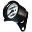 White Motorcycle Dual Odometer Speedometer Gauge Universal Waterproof Mechanical - 4