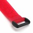 5pcs 2cm x 30cm Nylon Hook Loop Strap Tie Rope Down Wrap Cable Cord Reusable Red - 4