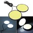 Pair of Round White 12V DRL LED COB Car Lamp Daytime Running Light Fog - 1