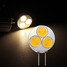 3SMD G4 12V Pure Light Lamp Bulb 3W COB LED Car Warm White - 2