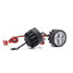LED Light Motorcycle Pair Handlebar Scooter Bicycle Rear View Mirror Lamp 12W 10V-85V DC - 5