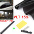 House Roll 50cm Window Tint Film Car Auto Office Commercial VLT Black - 1