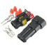 Auto Car 2 Sealed Waterproof Electrical Wire Connector Plug Set Pin Way - 3