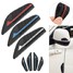 Silicone Sticker Bumper Side Anti-rub Strips 4pcs Car Rear View Mirror Door Edge - 1