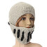 knight Winter Warm Stripes Riding Unisex Hat Cap Helmet Knit Ski Wool - 4