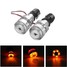 12V Warning Lights Universal Motorcycle HandleBar Grip Bar End LED Turn Signal - 1